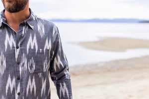 Glacier Mountain Ikat Shirt