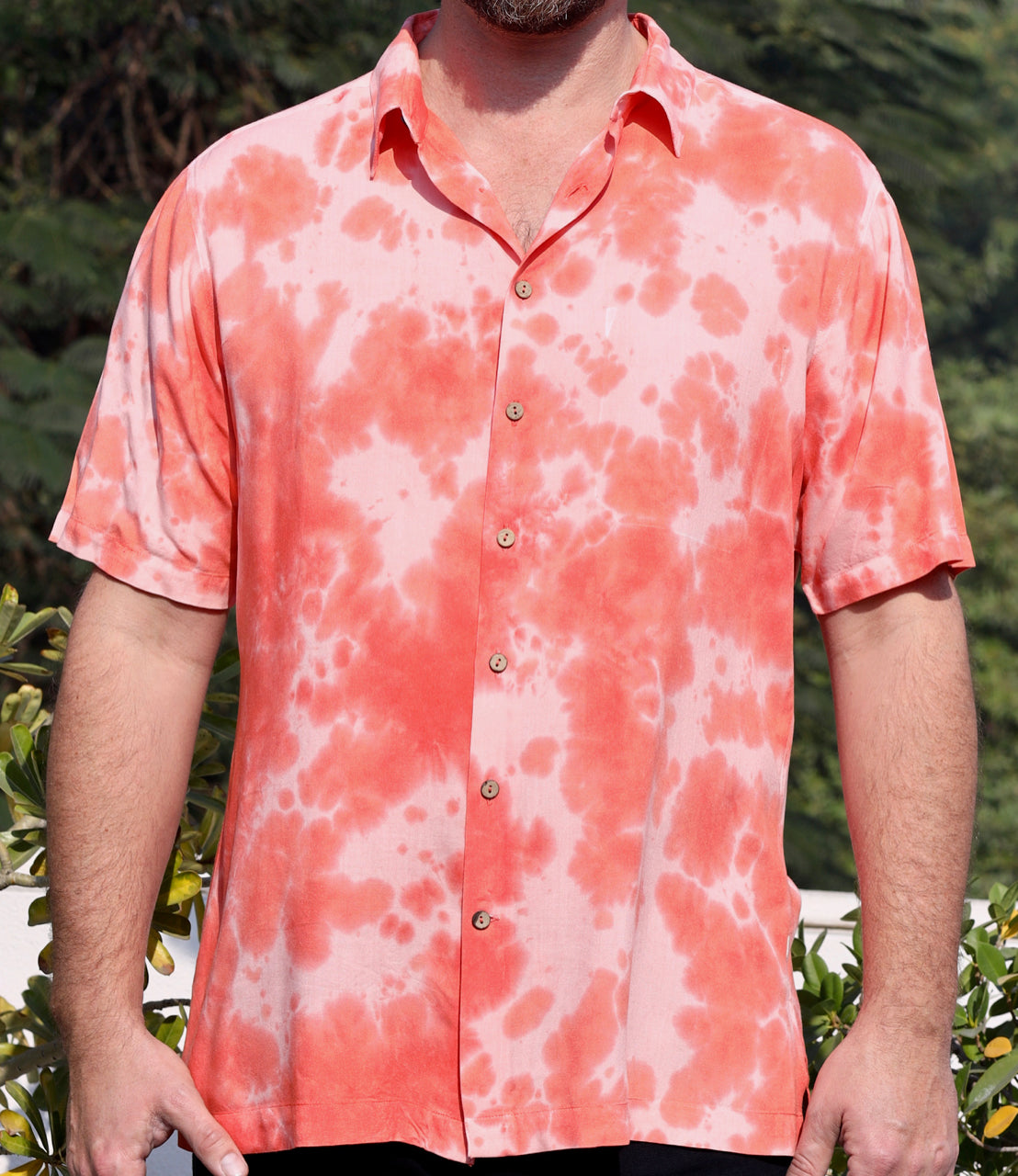 Coral Splash Tie Dye Shirt