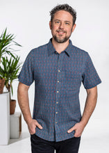 Load image into Gallery viewer, Indigo Trellis Shirt
