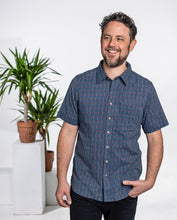 Load image into Gallery viewer, Indigo Trellis Shirt
