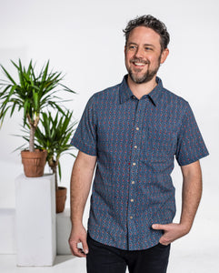 Indigo Trellis Shirt