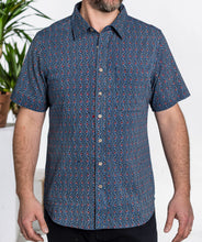 Load image into Gallery viewer, Indigo Trellis Shirt
