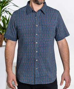 Indigo Trellis Shirt