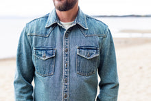 Load image into Gallery viewer, The Traveler Denim Shirt Jacket
